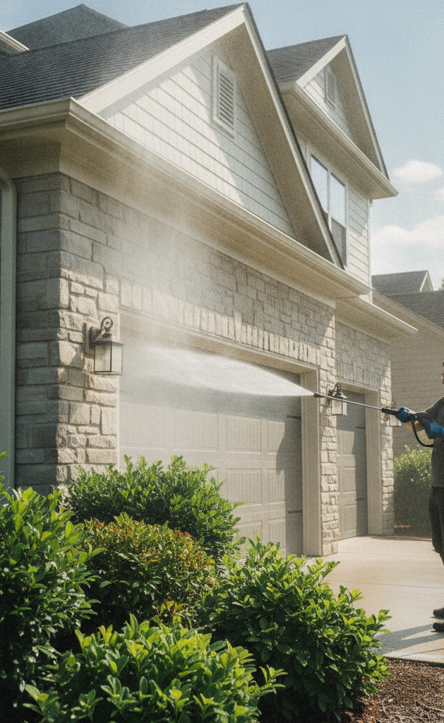 House pressure washing