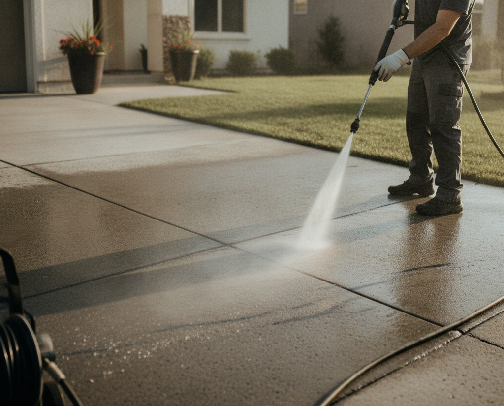Driveway Cleaning pressure washing